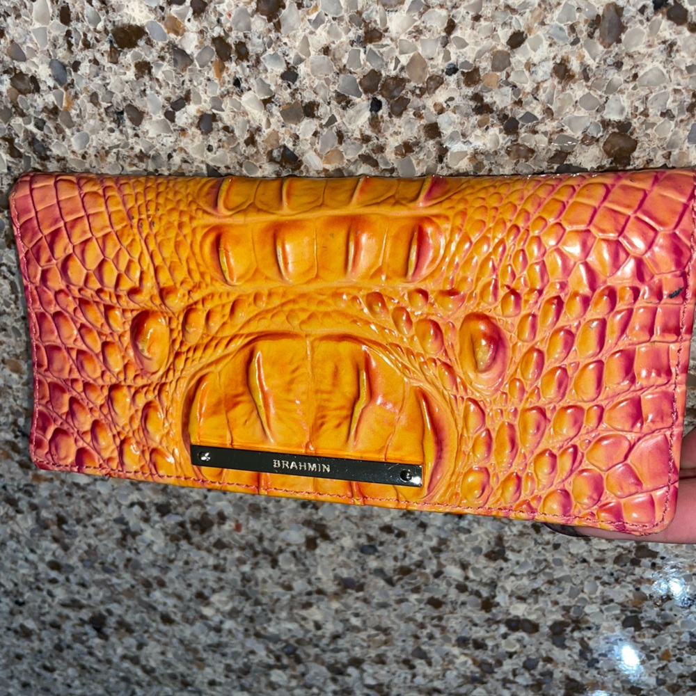 Brahmin infusion Ady alligator mulitcolored wallet